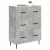  Fiókos szekrény Betonszürke 66 x 34,5 x 89,5 cm Szerelt Fa