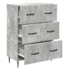  Fiókos szekrény Betonszürke 66 x 34,5 x 89,5 cm Szerelt Fa