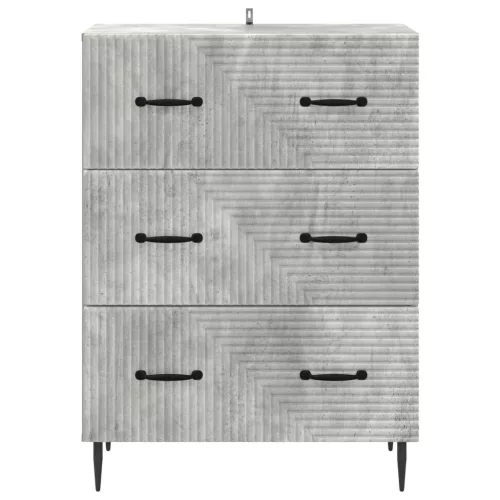  Fiókos szekrény Betonszürke 66 x 34,5 x 89,5 cm Szerelt Fa