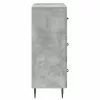  Fiókos szekrény Betonszürke 66 x 34,5 x 89,5 cm Szerelt Fa
