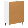  Fiókos szekrény Magasfényű Fehér 66 x 34,5 x 89,5 cm Szerelt Fa