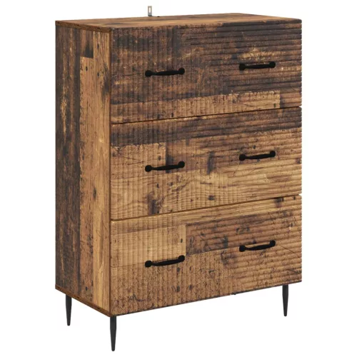  Fiókos szekrény Antik Fa 66 x 34,5 x 89,5 cm Szerelt Fa