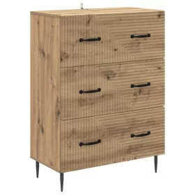    Fiókos szekrény Kézműves Tölgy 66 x 34,5 x 89,5 cm Szerelt Fa
