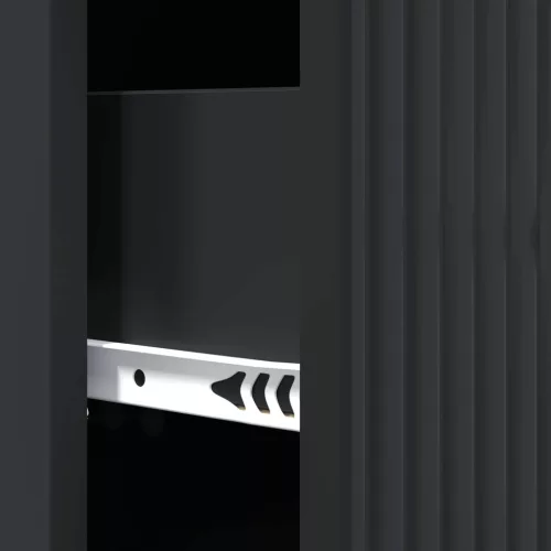  Fiókos szekrény Fekete 33 x 34,5 x 89,5 cm Szerelt Fa