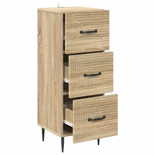  Fiókos szekrény Sonoma Tölgy 33 x 34,5 x 89,5 cm Szerelt Fa