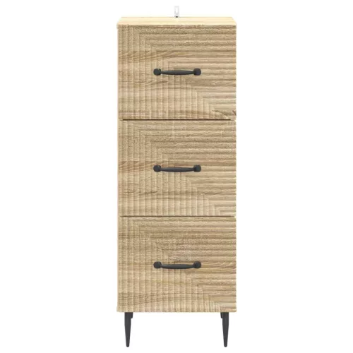  Fiókos szekrény Sonoma Tölgy 33 x 34,5 x 89,5 cm Szerelt Fa