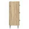  Fiókos szekrény Sonoma Tölgy 33 x 34,5 x 89,5 cm Szerelt Fa