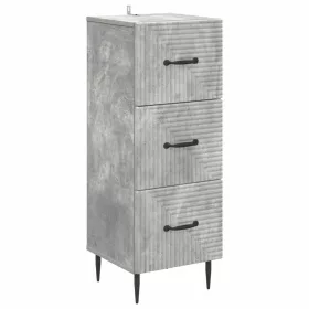    Fiókos szekrény Betonszürke 33 x 34,5 x 89,5 cm Szerelt Fa