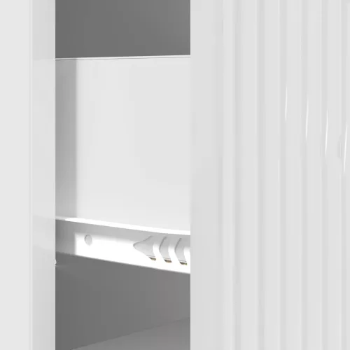  Fiókos szekrény Magasfényű Fehér 33 x 34,5 x 89,5 cm Szerelt Fa