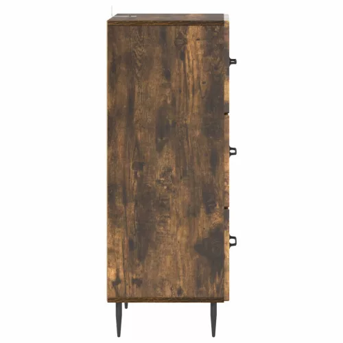  Fiókos szekrény Füstös Tölgy 33 x 34,5 x 89,5 cm Szerelt Fa