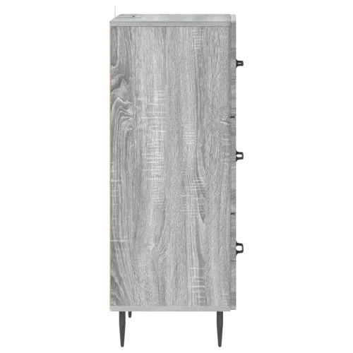  Fiókos szekrény Szürke Sonoma 33 x 34,5 x 89,5 cm Szerelt Fa