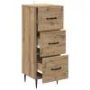  Fiókos szekrény Kézműves Tölgy 33 x 34,5 x 89,5 cm Szerelt Fa