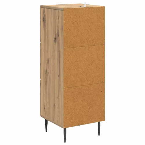  Fiókos szekrény Kézműves Tölgy 33 x 34,5 x 89,5 cm Szerelt Fa