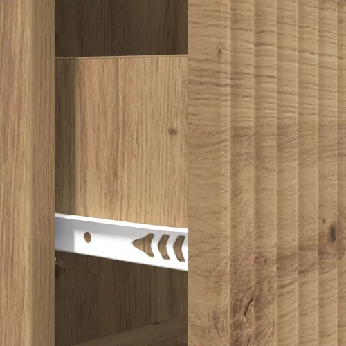  Fiókos szekrény Kézműves Tölgy 33 x 34,5 x 89,5 cm Szerelt Fa