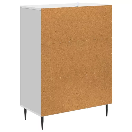  Széf fiókkal Magasfényű Fehér 66 x 34,5 x 89,5 cm Szerelt Fa