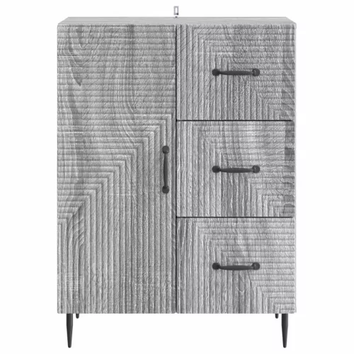  Széf fiókkal Szürke Sonoma 66 x 34,5 x 89,5 cm Szerelt Fa