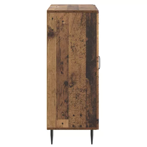  Széf fiókkal Antik Fa 66 x 34,5 x 89,5 cm Szerelt Fa