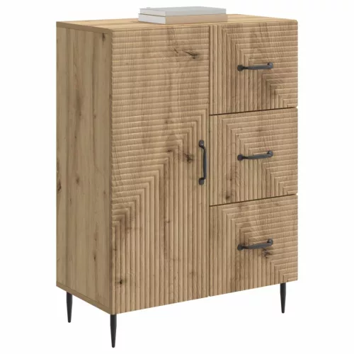  Széf fiókkal Kézműves Tölgy 66 x 34,5 x 89,5 cm Szerelt Fa