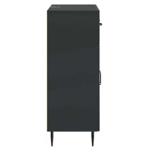  Széf fiókkal Fekete 66 x 34,5 x 89,5 cm Szerelt Fa