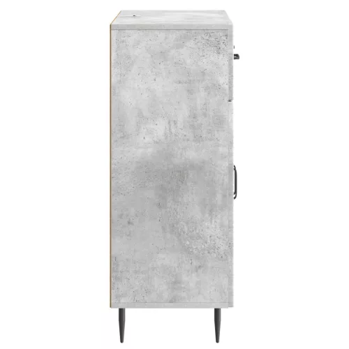  Széf fiókkal Betonszürke 66 x 34,5 x 89,5 cm Szerelt Fa