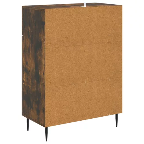  Széf fiókkal Füstös Tölgy 66 x 34,5 x 89,5 cm Szerelt Fa