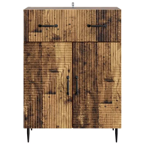  Széf fiókkal Antik Fa 66 x 34,5 x 89,5 cm Szerelt Fa