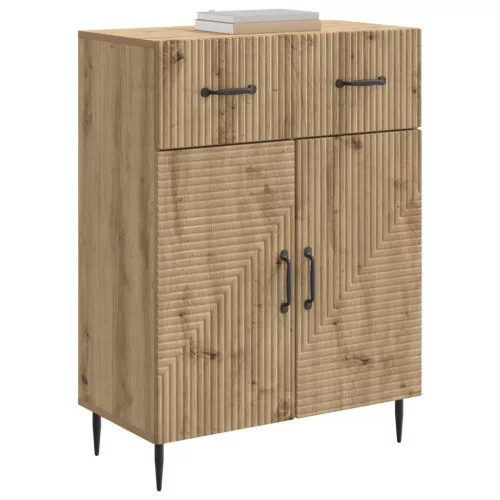  Széf fiókkal Kézműves Tölgy 66 x 34,5 x 89,5 cm Szerelt Fa