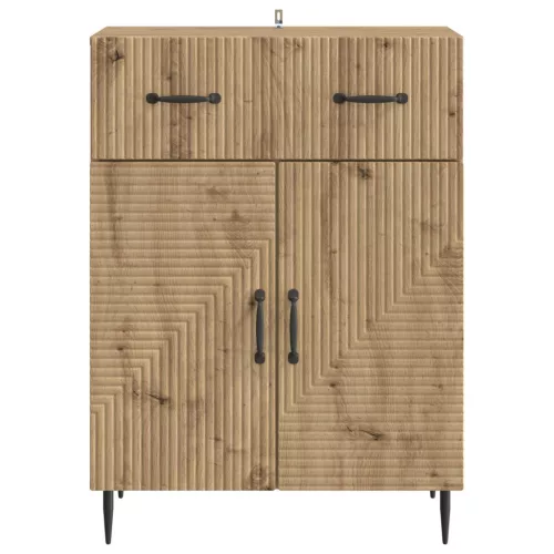  Széf fiókkal Kézműves Tölgy 66 x 34,5 x 89,5 cm Szerelt Fa