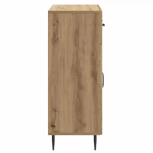  Széf fiókkal Kézműves Tölgy 66 x 34,5 x 89,5 cm Szerelt Fa