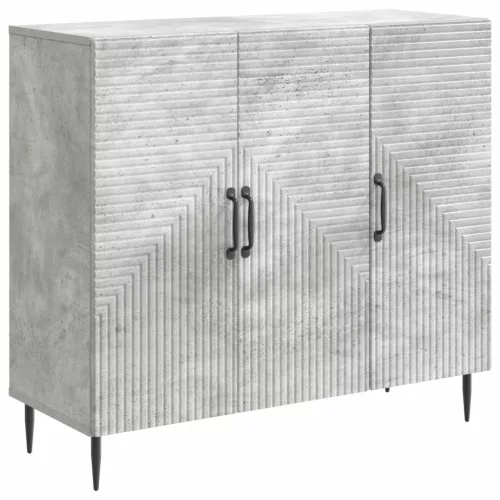  Széf Betonszürke 89 x 34,5 x 80 cm Szerelt Fa