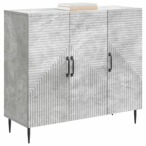  Széf Betonszürke 89 x 34,5 x 80 cm Szerelt Fa