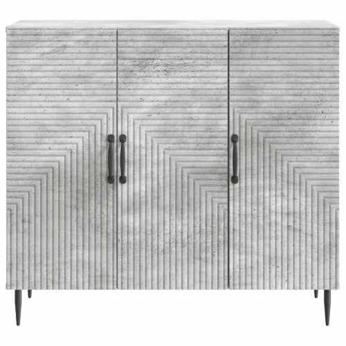  Széf Betonszürke 89 x 34,5 x 80 cm Szerelt Fa