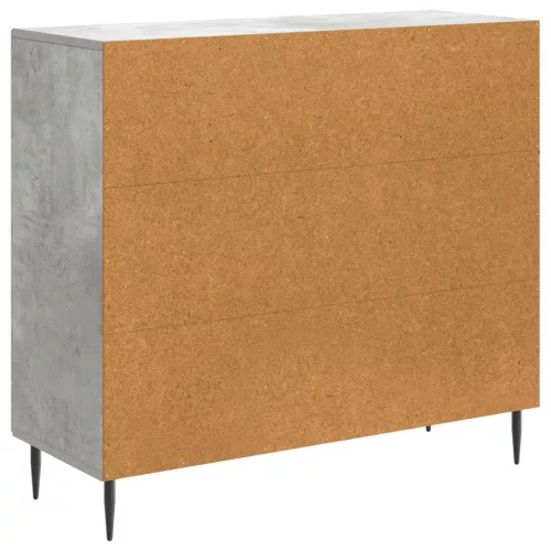  Széf Betonszürke 89 x 34,5 x 80 cm Szerelt Fa