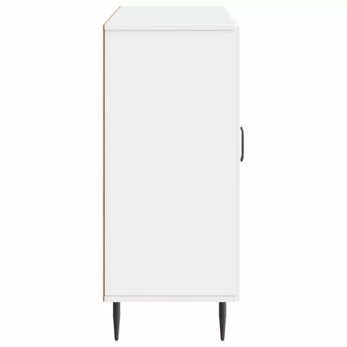  Széf Magasfényű Fehér 89 x 34,5 x 80 cm Szerelt Fa