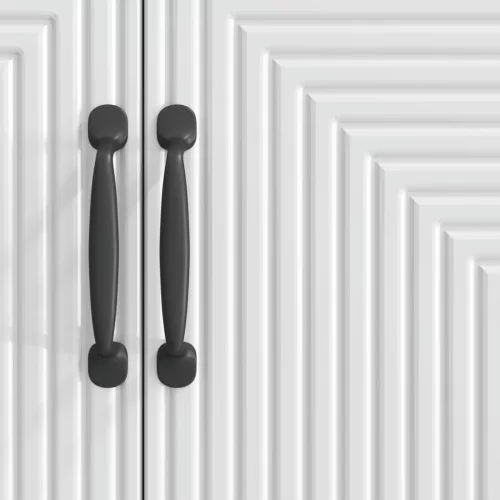  Széf Magasfényű Fehér 89 x 34,5 x 80 cm Szerelt Fa