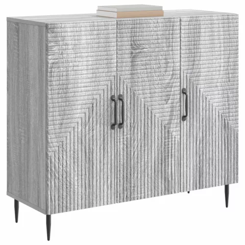  Széf Szürke Sonoma 89 x 34,5 x 80 cm Szerelt Fa