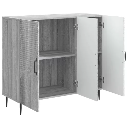  Széf Szürke Sonoma 89 x 34,5 x 80 cm Szerelt Fa