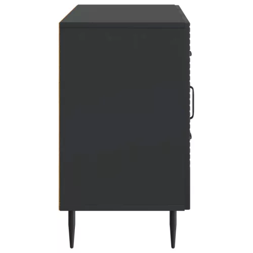  Széf fiókkal Fekete 89 x 34,5 x 60 cm Szerelt Fa