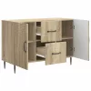  Széf fiókkal Sonoma Tölgy 89 x 34,5 x 60 cm Szerelt Fa