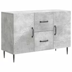  Széf fiókkal Betonszürke 89 x 34,5 x 60 cm Szerelt Fa