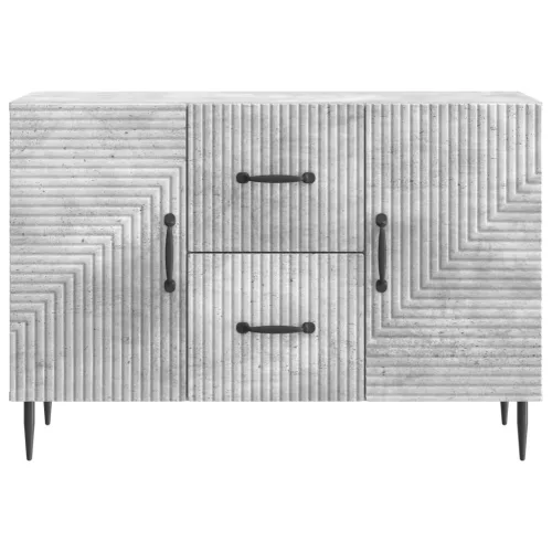  Széf fiókkal Betonszürke 89 x 34,5 x 60 cm Szerelt Fa