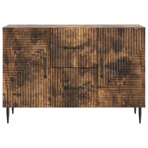  Széf fiókkal Füstös Tölgy 89 x 34,5 x 60 cm Szerelt Fa