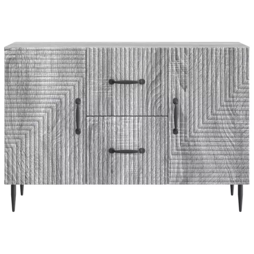  Széf fiókkal Szürke Sonoma 89 x 34,5 x 60 cm Szerelt Fa