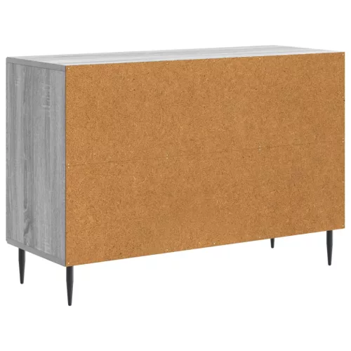  Széf fiókkal Szürke Sonoma 89 x 34,5 x 60 cm Szerelt Fa