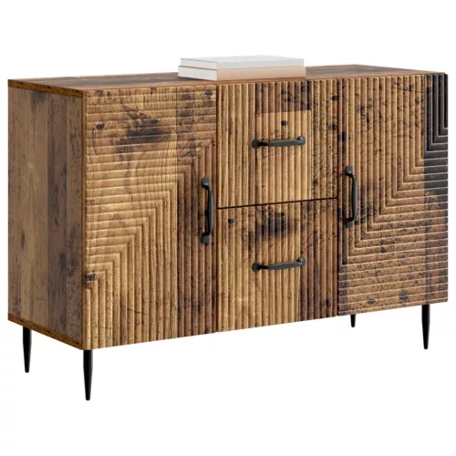  Széf fiókkal Antik Fa 89 x 34,5 x 60 cm Szerelt Fa