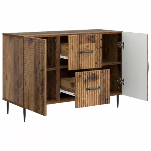  Széf fiókkal Antik Fa 89 x 34,5 x 60 cm Szerelt Fa