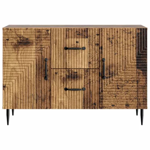  Széf fiókkal Antik Fa 89 x 34,5 x 60 cm Szerelt Fa