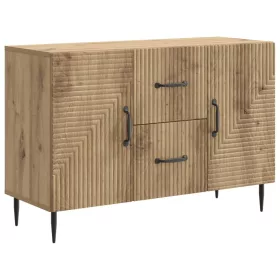    Széf fiókkal Kézműves Tölgy 89 x 34,5 x 60 cm Szerelt Fa