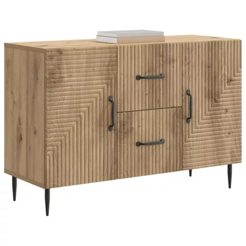  Széf fiókkal Kézműves Tölgy 89 x 34,5 x 60 cm Szerelt Fa