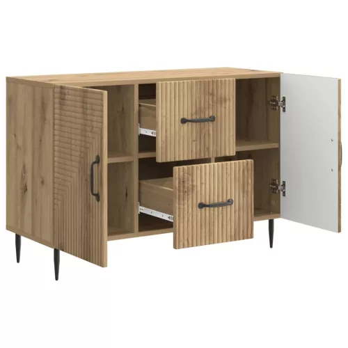  Széf fiókkal Kézműves Tölgy 89 x 34,5 x 60 cm Szerelt Fa